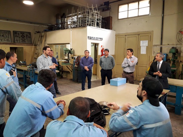 Capacitación práctica en planta